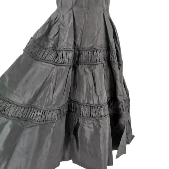 Vintage Gigi Young Black Taffeta Party Dress | 1950s | Drop Waist - Picture 5 of 6